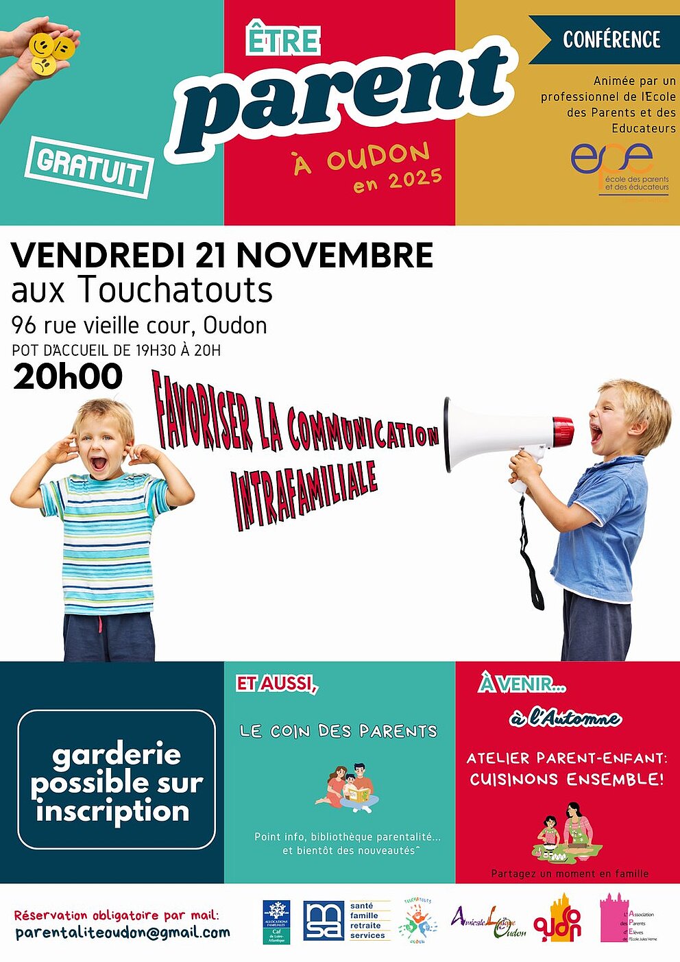 Conférence parentalité: favoriser la communication intrafamiliale