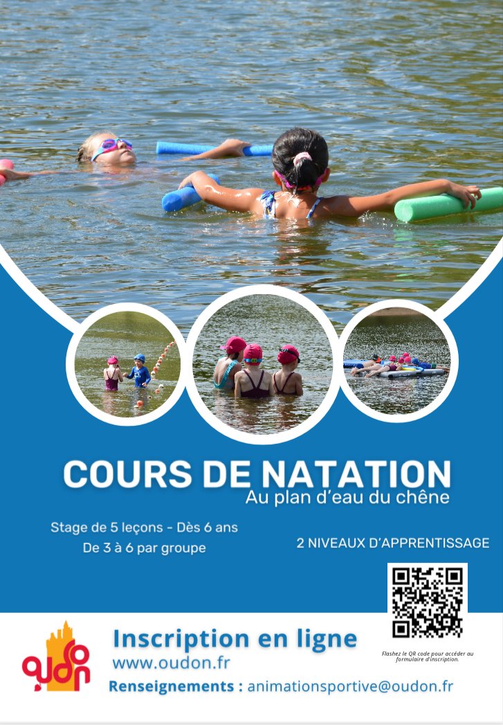 COURS DE NATATION AU PLAN D’EAU