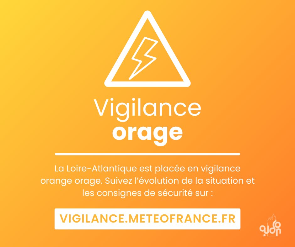 Orage : vigilance orange à partir de 18 h